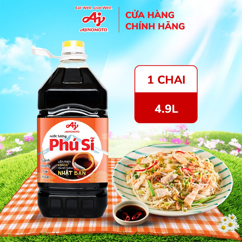 Ảnh Nước Tương Phú Sĩ 4.9L4 (4 Chai/Thùng)
