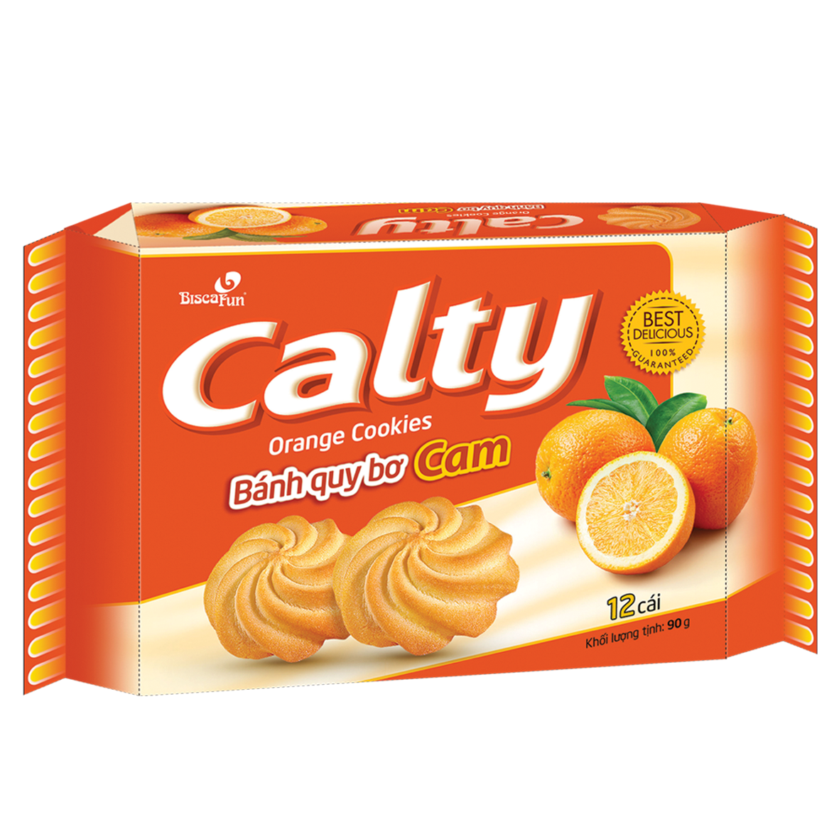 Ảnh Bánh Qui Bơ Calty Túi 90gr (40Túi/Thùng)