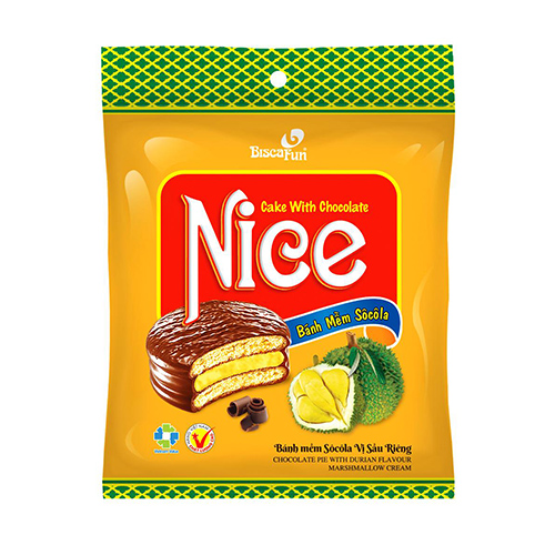 Ảnh Bánh Nice Sầu Riêng 200gr (12Túi/Thùng)