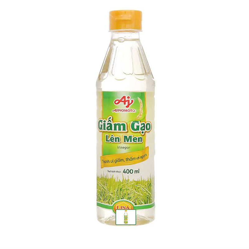 Ảnh Giấm Gạo lên men 400ml7 (20 chai/Thùng)