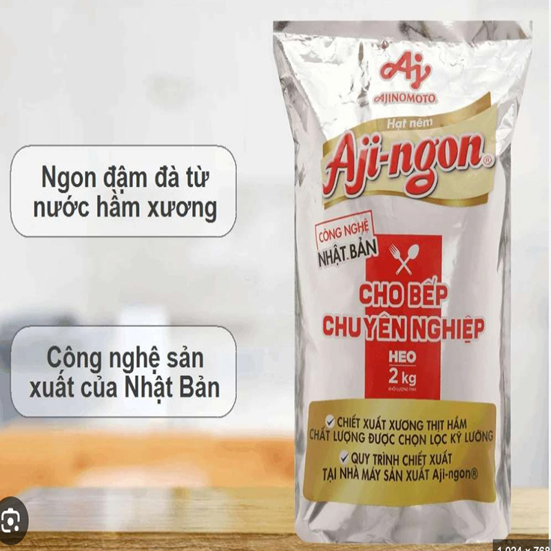 Ảnh Hạt Nêm Aji-ngon 2Kg Heo (6 gói/Thùng)