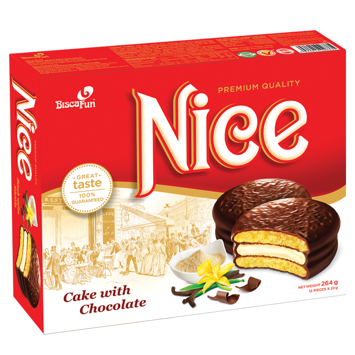 Ảnh Bánh Nice Hộp 264gr (10Hộp/Thùng)