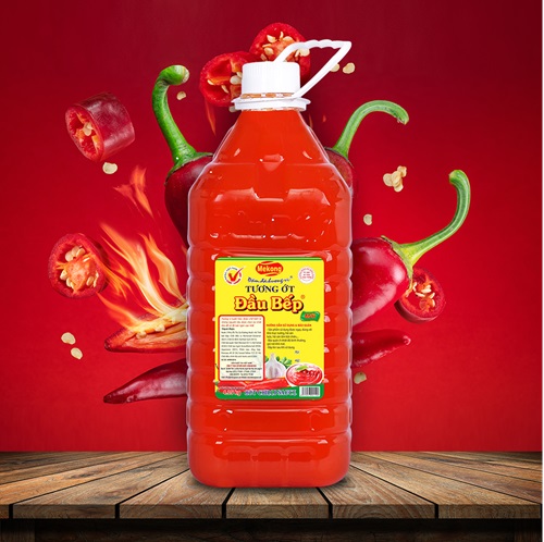 Ảnh Tương Ớt - Đầu Bếp- 4.35Kg (4Chai/Thùng)
